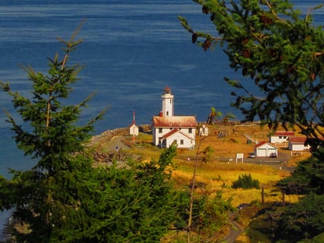 A photograph of a lighthouse.