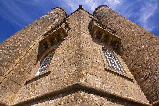Detail of old Broadway Tower in England