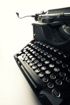 close up of  Old Vintage Typewriter