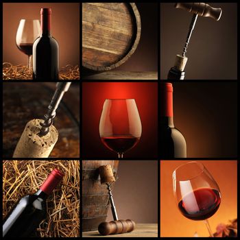 wine collage