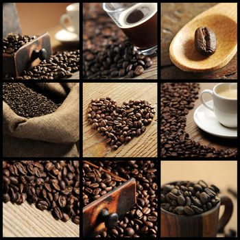 coffee collage