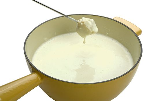 cheese fondue (clipping path)