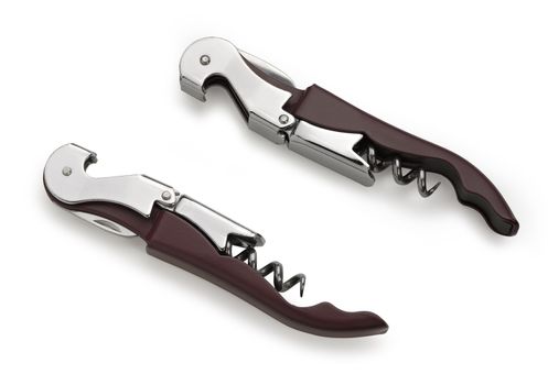 corkscrew isolated on a white background. Studio photo (clipping path)