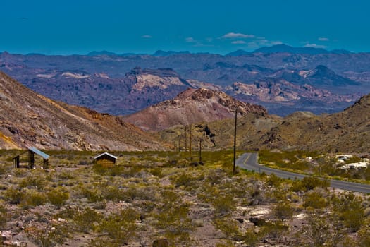 Nevada desert highway HDR Image