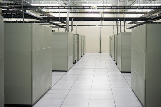 Image of the interior of a data storage facility