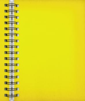 Yellow notebook as baclkground