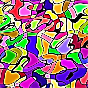 High quality seamless stained glass background