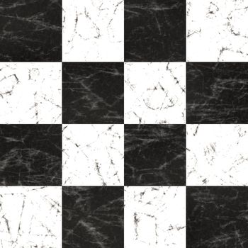 High quality seamless checkerboard marble floor tiling