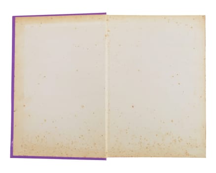 Open purple notebook for text and background