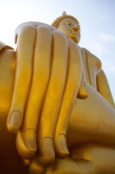 Big Buddha statue in thailand.