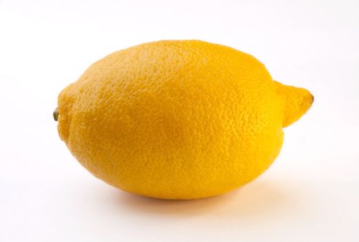 Fresh ripe lemon on isolated fone