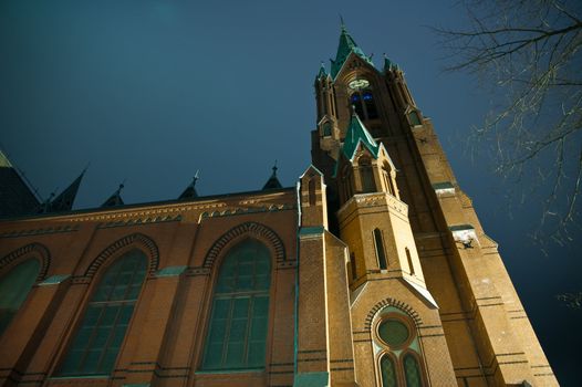 A picture of the church "johanneskirken" in Bergen city, Norway. Built between 1888 and 1894