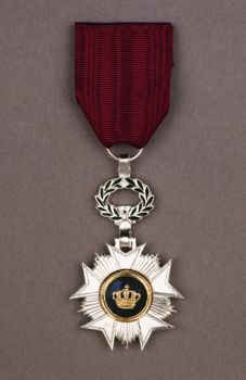 A silver awarded for valor in action.