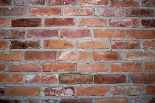 Old brick wall background.