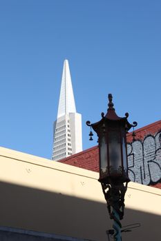 View of old and new Buildings in San Francisco