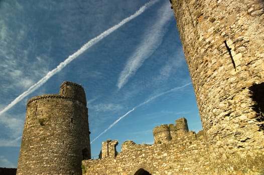 A Colourful Photo of Castle Ruins (uk)