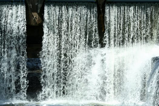 A flowing waterfall background image