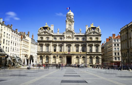 The Bartholdi fountain in Lyon (France) was sculpted in 1889 by Bartholdi (responsible for the Statue of Liberty in New York) 