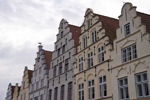 architectural detail in friedrichstadt / germany