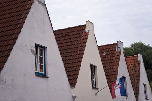 architectural detail in friedrichstadt / germany