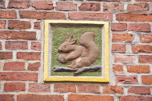 architectural detail in friedrichstadt / germany