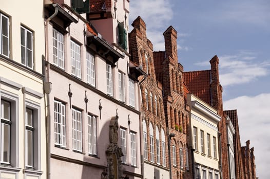 architectural detail in luebeck / germany