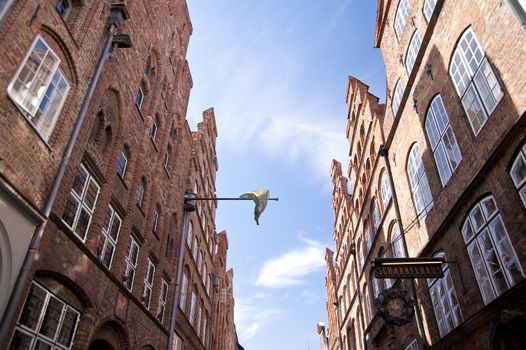 architectural detail in luebeck / germany