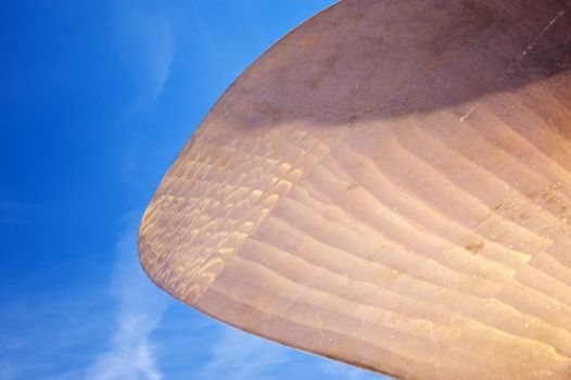 Detail of a ships propeller
