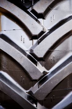 detail of a construction machine