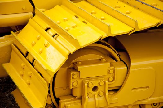 detail of a construction machine