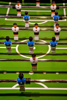 close up of a table football