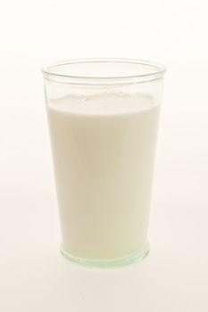 close up of a glass of milk