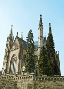 Apollinaris church, on the site of a Roman temple on the Apollinarisberg, a hill above the German town of Remagen