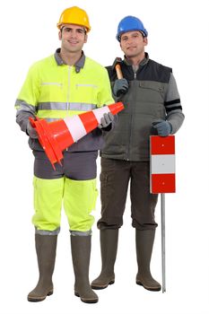 Road-side workers