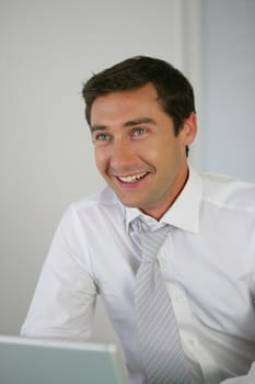 Portrait of a smiling businessman