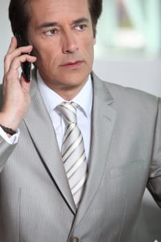 businessman on the phone