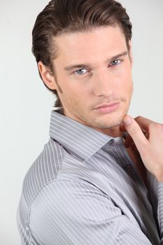 Handsome young businessman