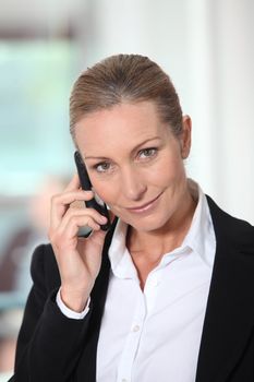 Businesswoman on the phone