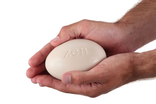Zen engraved on a pebble