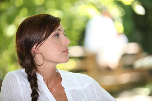 Woman outside