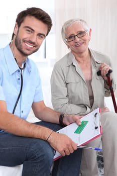 doctor with his patient