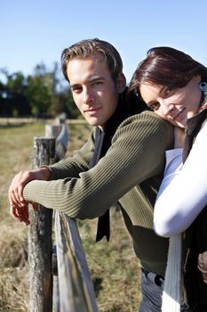 Couple enjoying a day out in the countryside