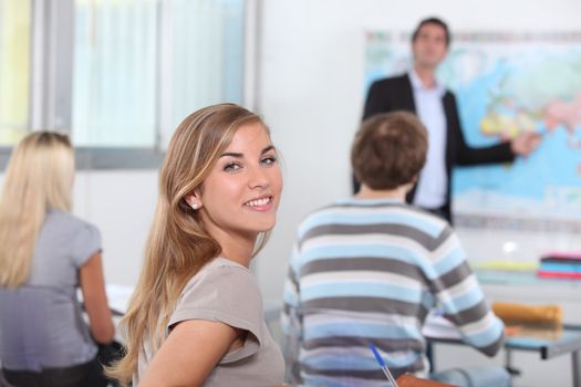 students in classroom