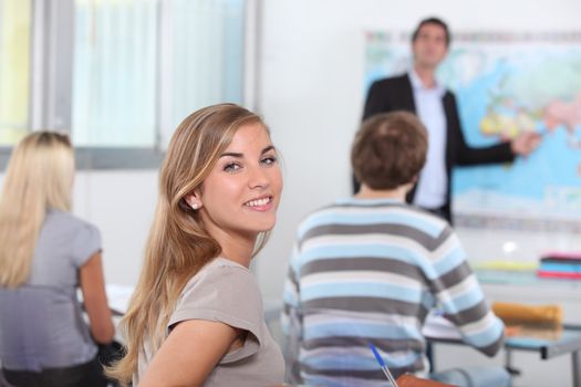 students in classroom