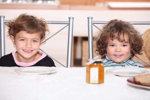 Children waiting for their pancakes