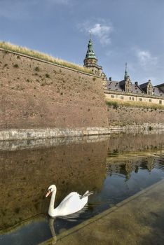 Renaissance Kronborg castle in Helsingor, Denmark.