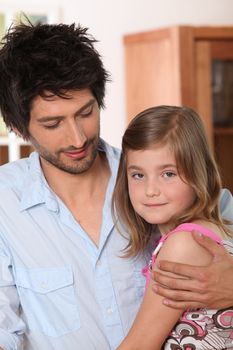 Portrait of a girl and a young man