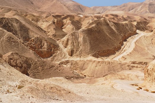 Scenic stone desert near the Dead Sea