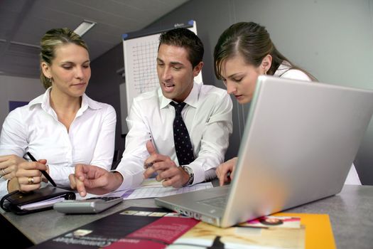 businesspeople on an educational training