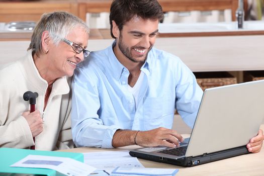 Happy doing accounting at home